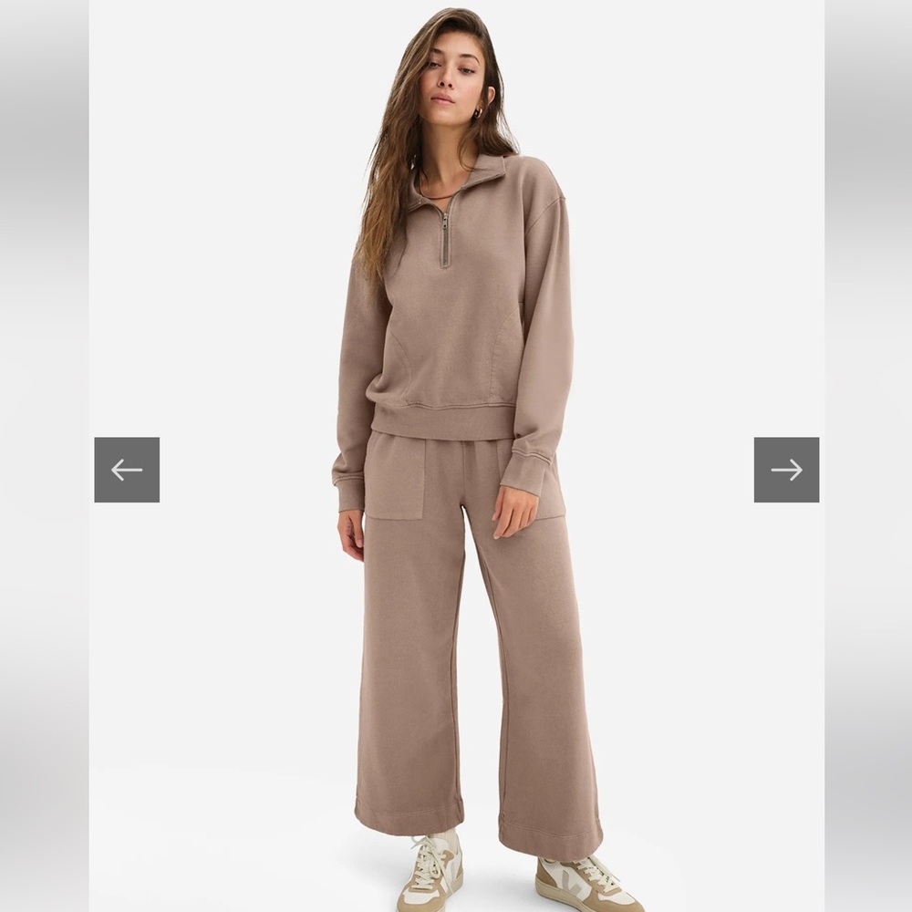 MATE THE LABEL Organic Fleece Wide Leg Pant